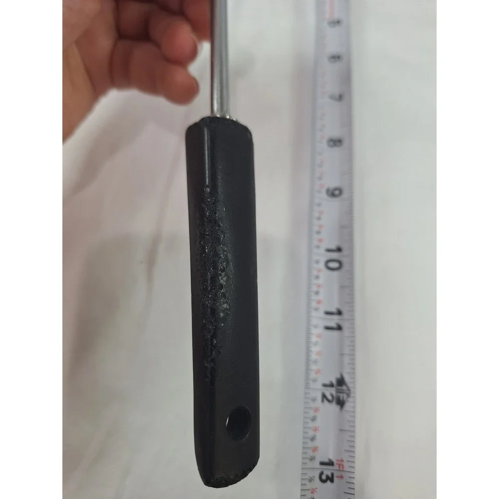 Vintage Androck Stainless Steel Spatula Black Handle Solid Turner Made in USA